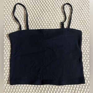 Abercrombie & Fitch Black Ribbed Camisole